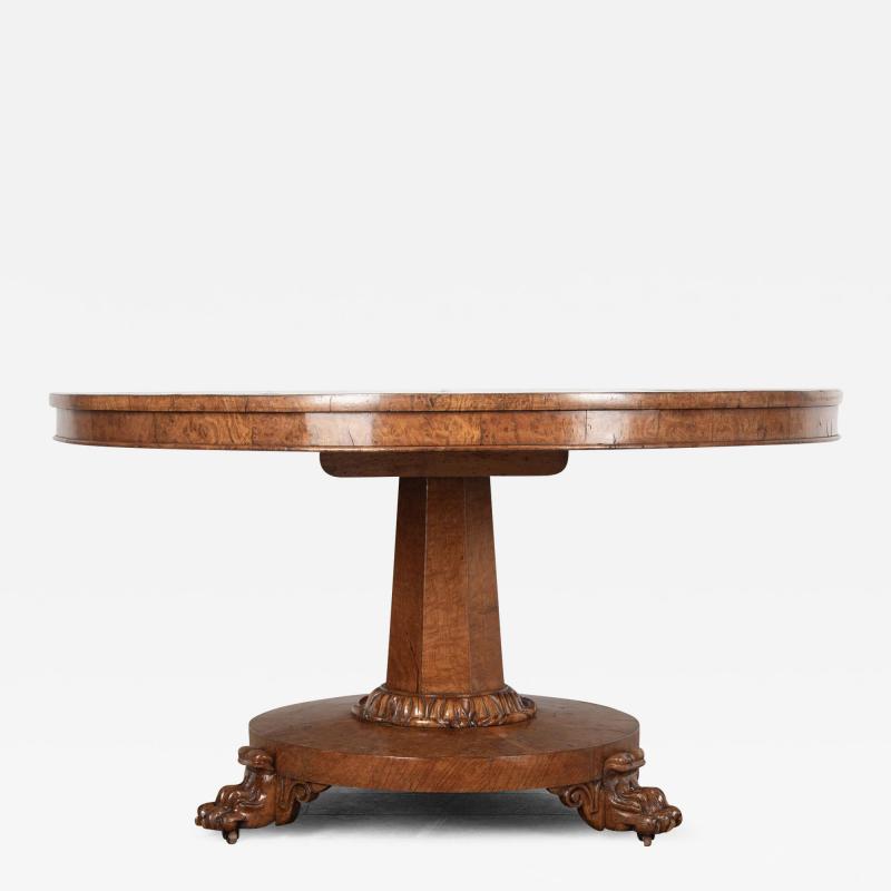 19th Century Burr Oak Centre Table