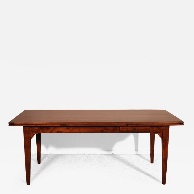 19th Century Cherry Wood Extending Table