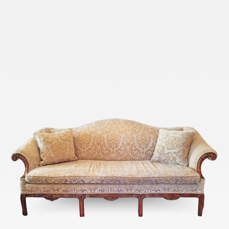 19th Century Chippendale Style Camel Back Sofa