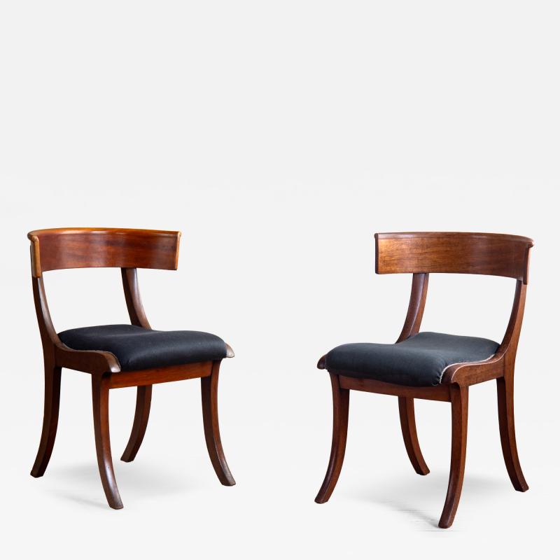 19th Century Empire Klismos Chairs
