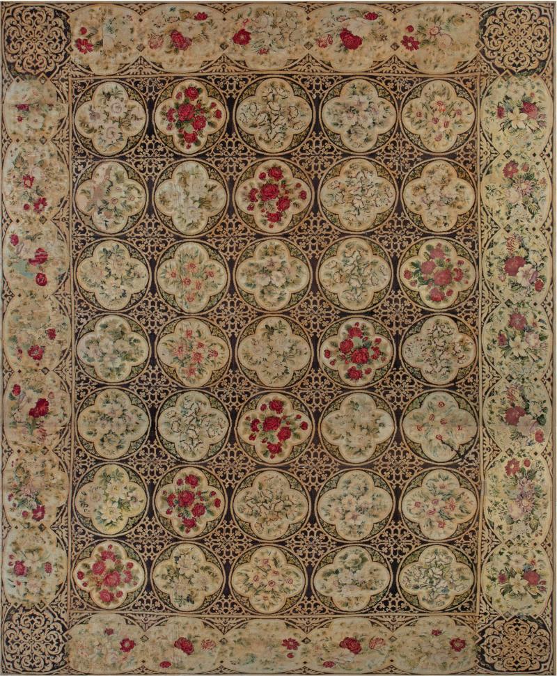 19th Century English Botanic Needlework Size Adjusted 