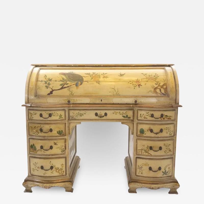 19th Century English George III Chinoiserie Bureau