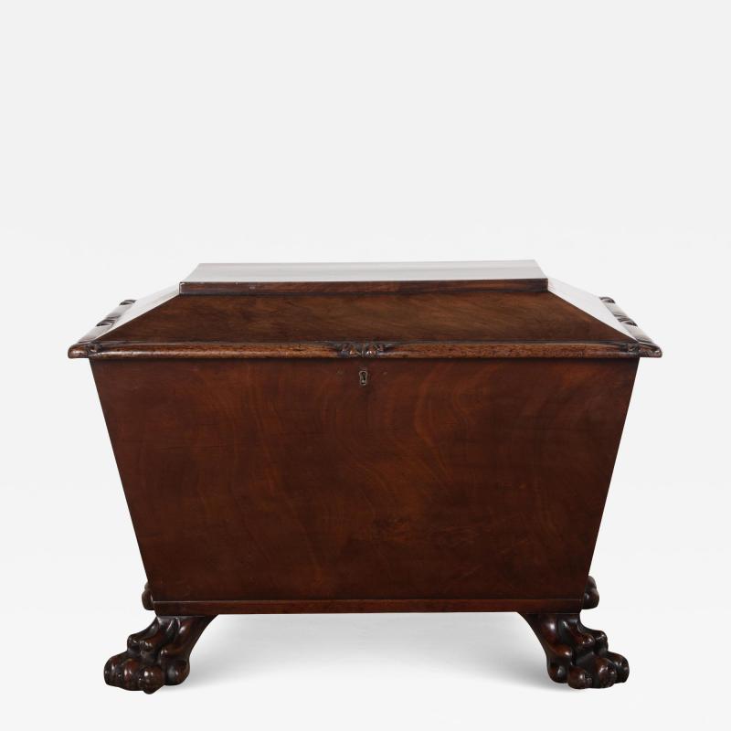 19th Century English Mahogany Sarcophagus Cellarette