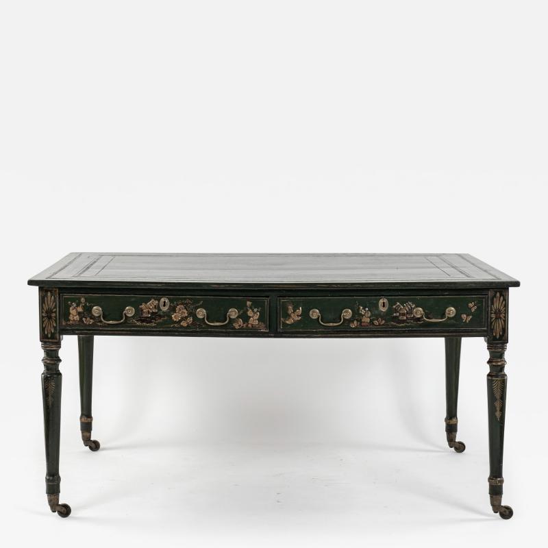 19th Century English Regency Chinoiserie Library Desk or Table