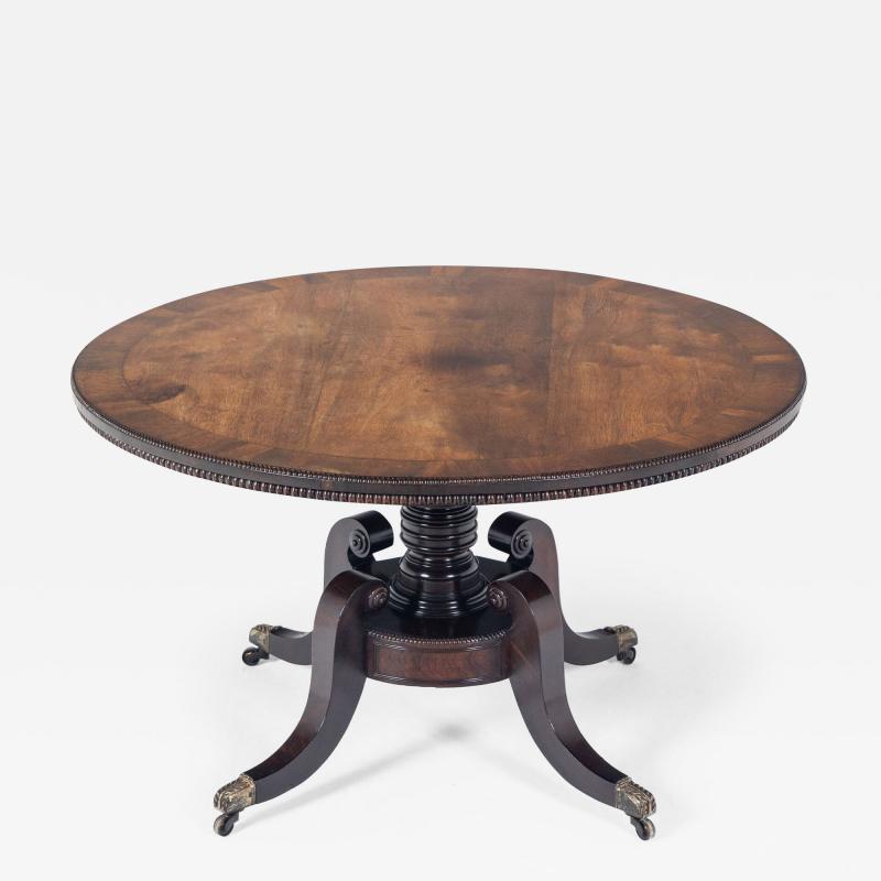 19th Century English Regency Rosewood Centre Table