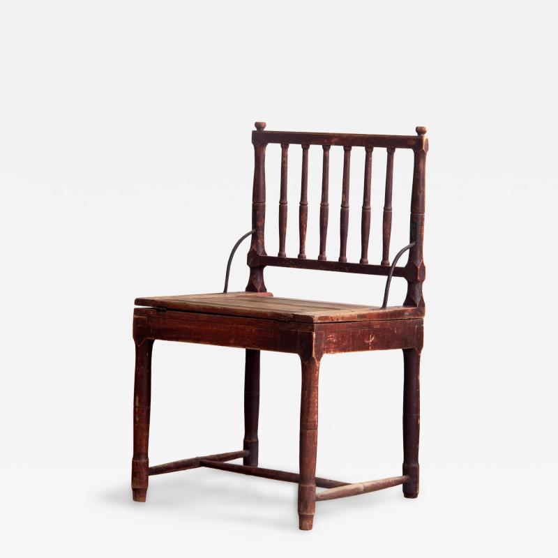 19th Century Folk Art Convertible Chair Table