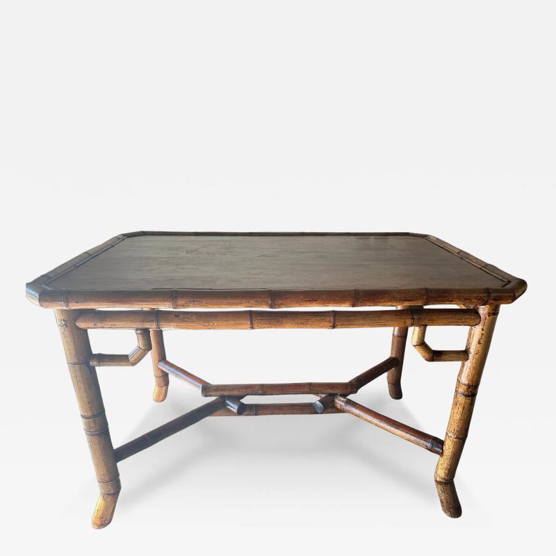 19th Century French Bamboo Table Or Desk