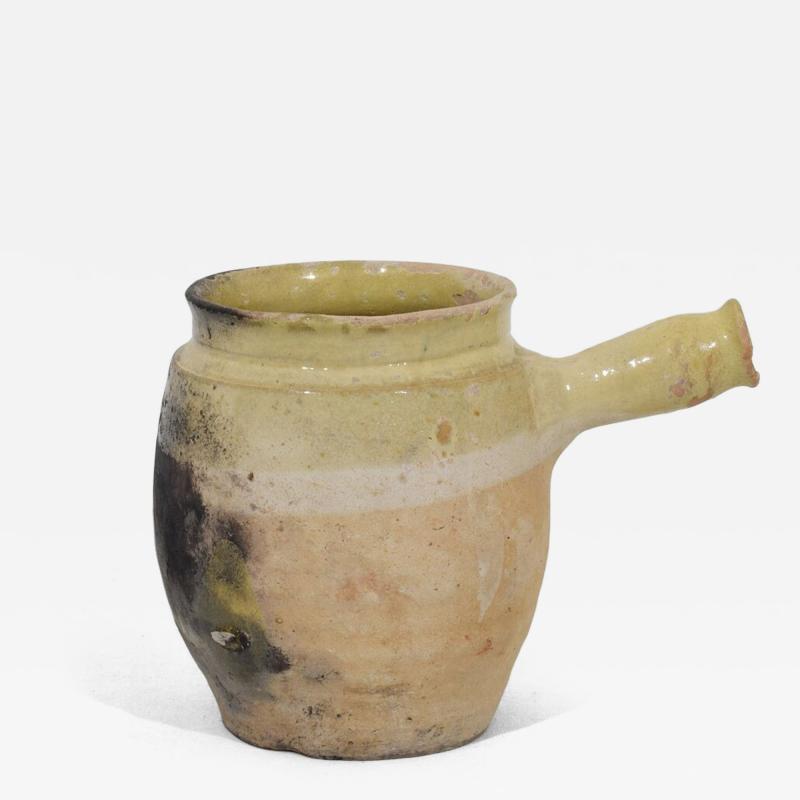 19th Century French Glazed Earthenware Jug