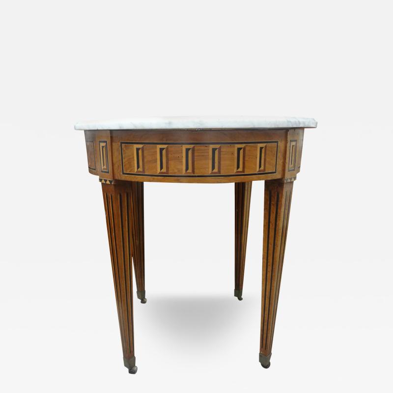 19th Century French Louis XVI Style Marquetry Table