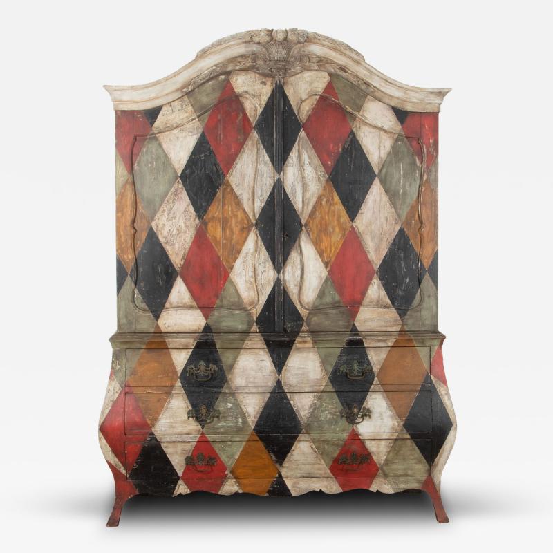19th Century French Painted Armoire