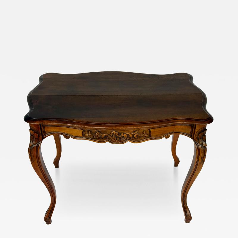 19th Century French Provincial Louis XV Style Walnut Middle Table