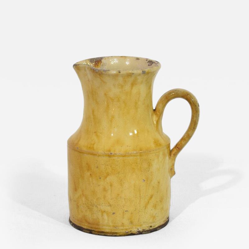 19th Century French Yellow Glazed Earthenware Water Jug