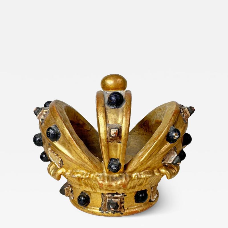 19th Century Giltwood and Gesso Catholic Processional Crown