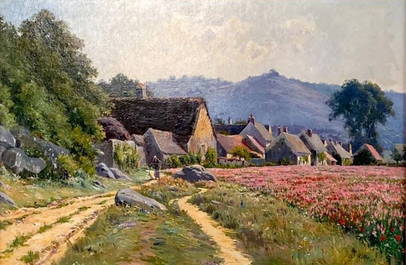 19th Century Impressionist English Landscape by Charles Hall 