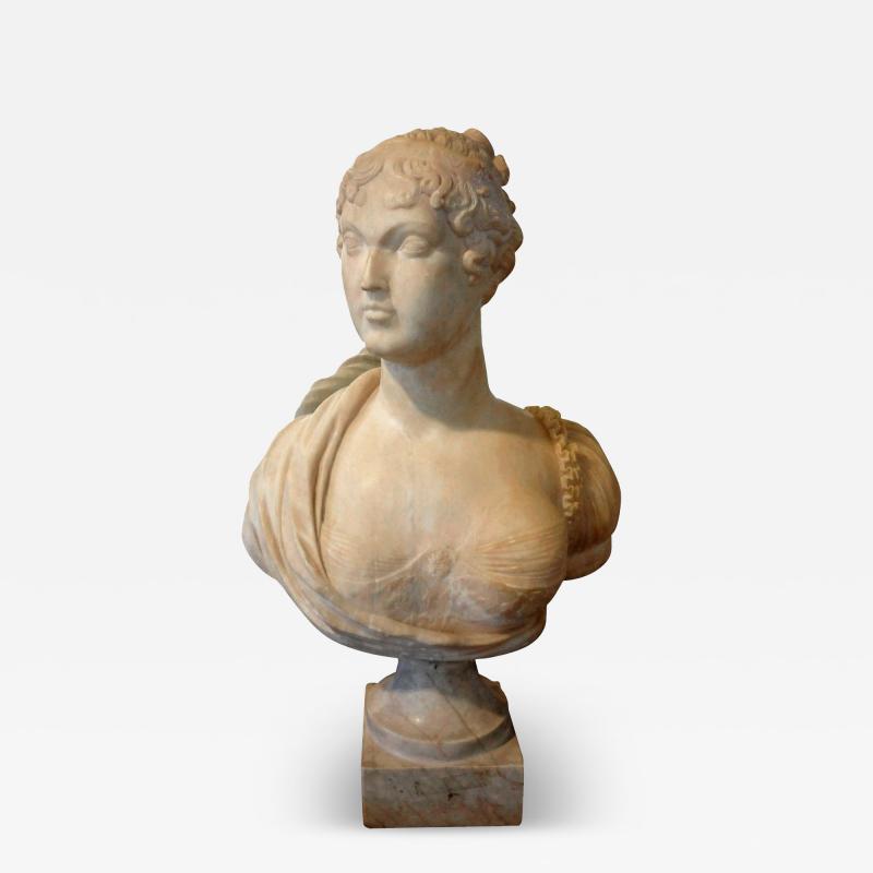 19th Century Italian Alabaster Bust