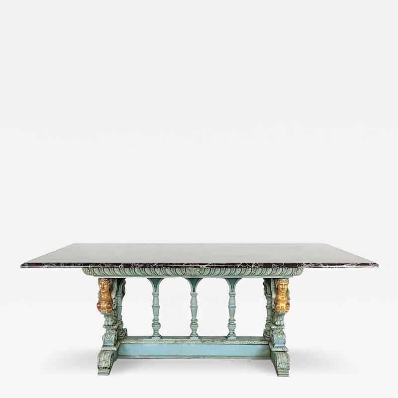 19th Century Italian Center Table with Levanto Marble Top