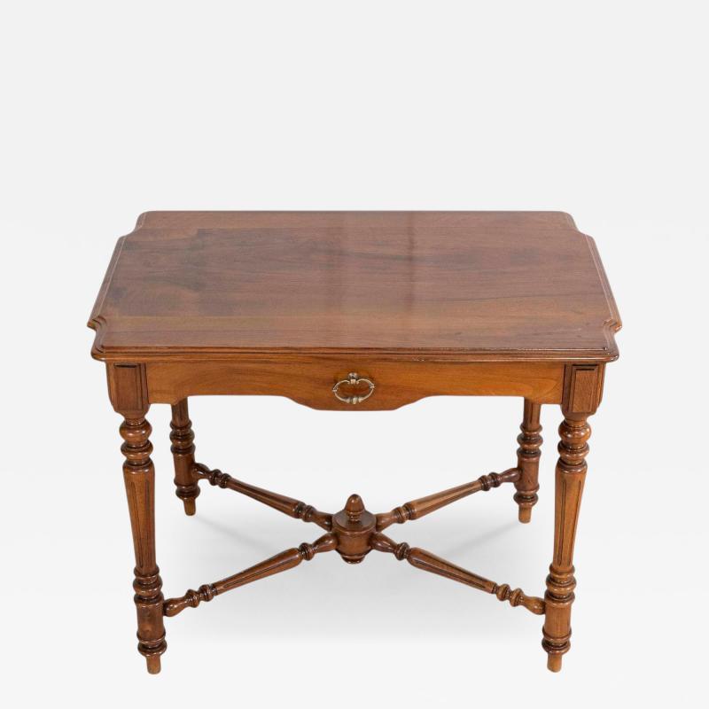 19th Century Italian Walnut Writing Desk Neoclassical Design
