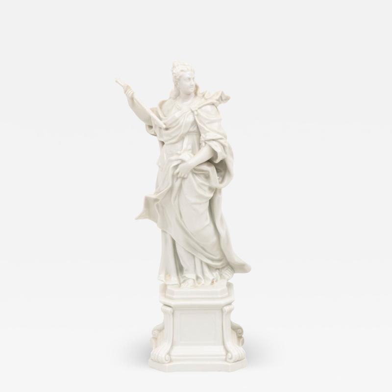 19th Century Italian White Porcelain Decorative Sculpture of Monarchy