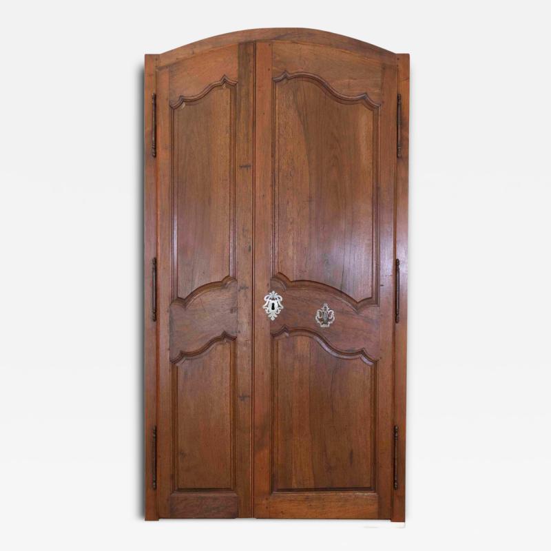 19th Century Louis XV Style Walnut Double Communication Doors