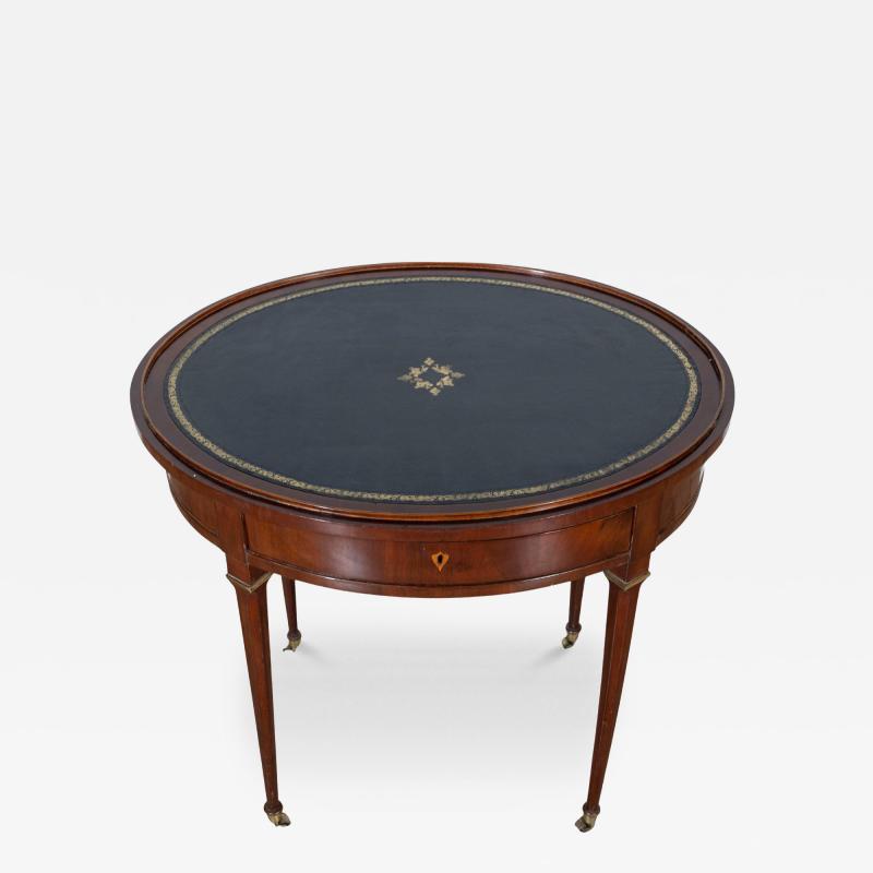 19th Century Louis XVI Style Multifunction Oval Mahogany Table with Triple Tops