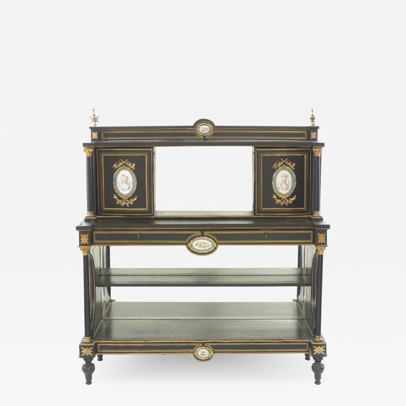 19th Century Louis XVI Style Wood Carved Sideboard