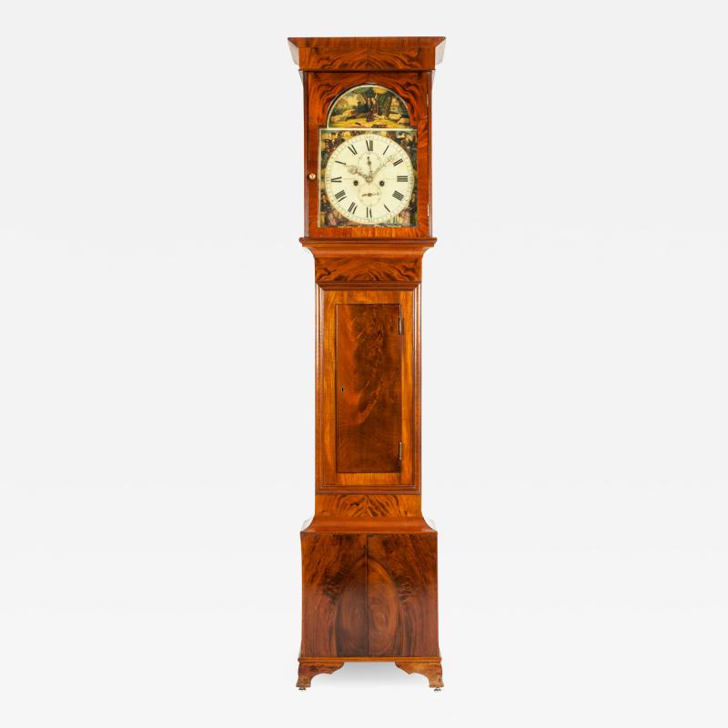 19th Century Mahogany Wood Long Case Clock