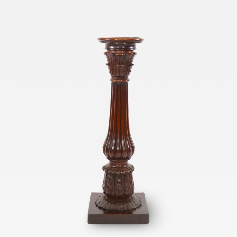 19th Century Mahogany Wood Pedestal Table