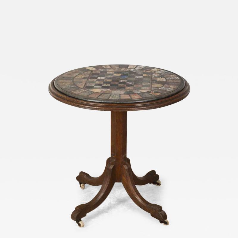 19th Century Marble Specimen Center Table