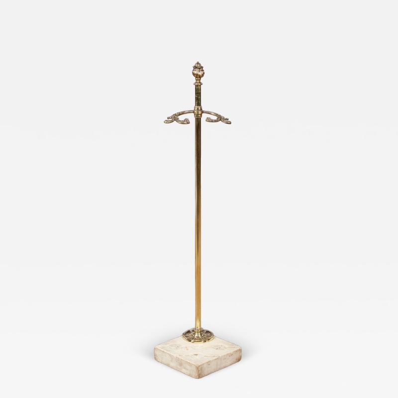 19th Century Marble and Brass Umbrella Stand