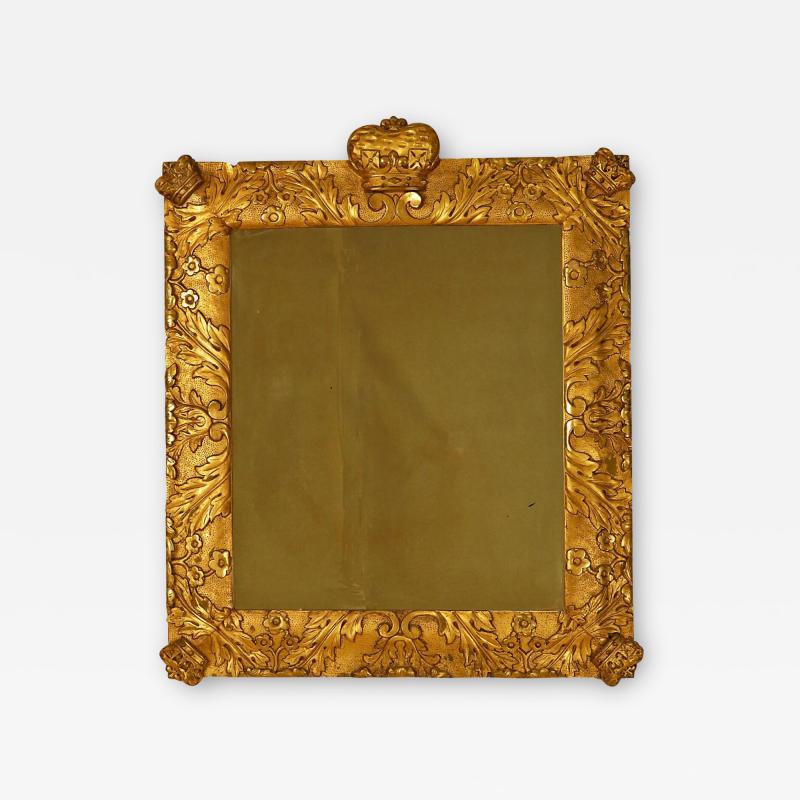 19th Century Northern European Mirror With Crowns