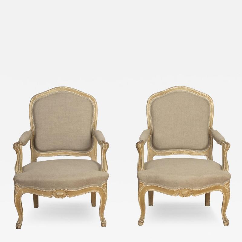 19th Century Pair of French Fauteuils