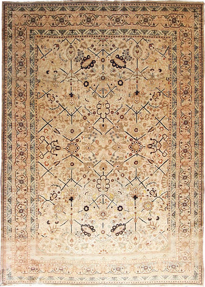 19th Century Persian Tabriz Haji Jalli Carpet