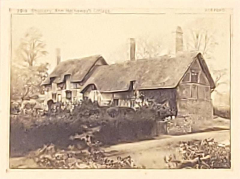 19th Century Photograph of Shottery Anne Hathaways Cottage