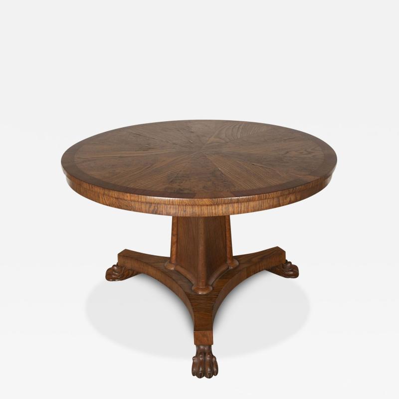 19th Century Regency Burr Elm Centre Table