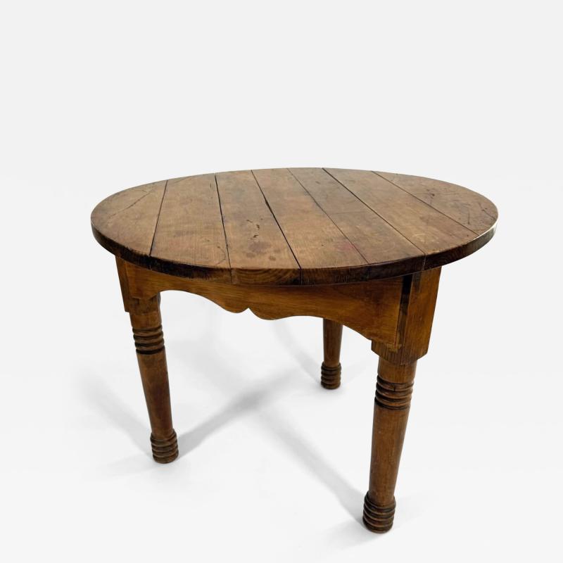 19th Century Rustic Pine Cricket Table