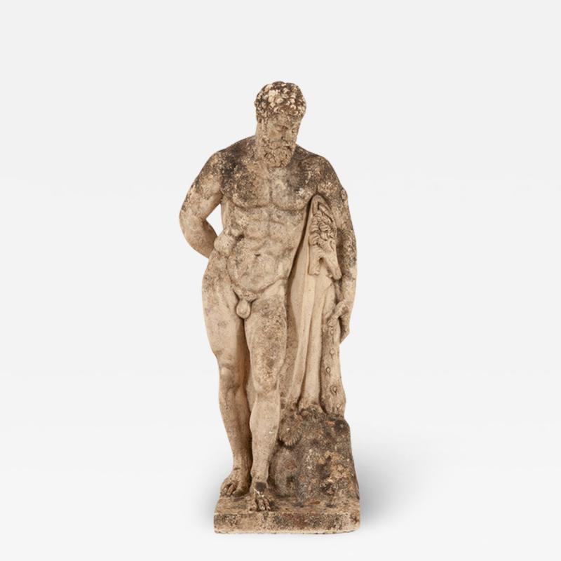 19th Century Stone Sculpture of the Farnese Hercules