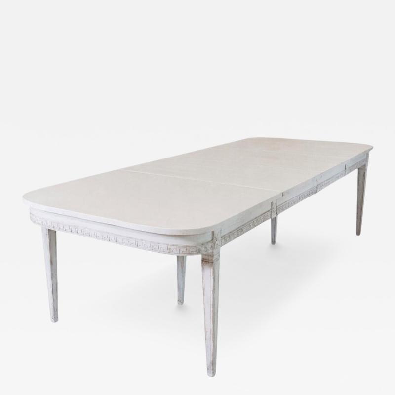 19th Century Swedish Extension Table With Two Leaves Circa 1850