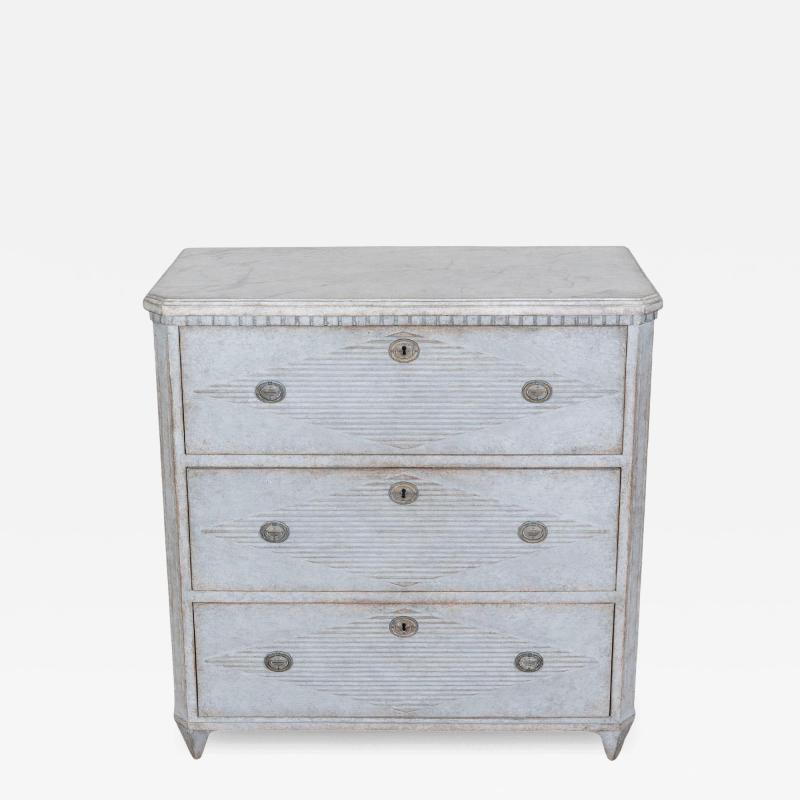 19th Century Swedish Gustavian Style Chest of Drawers Circa 1870