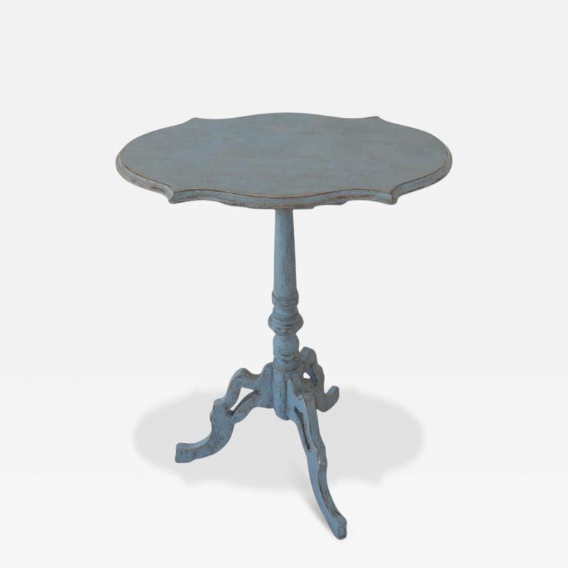 19th Century Swedish Painted Tri Pod Side Table