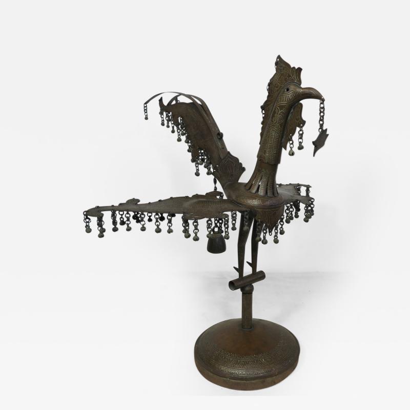 19th Century Tribal Metal Sculpture SariManok 