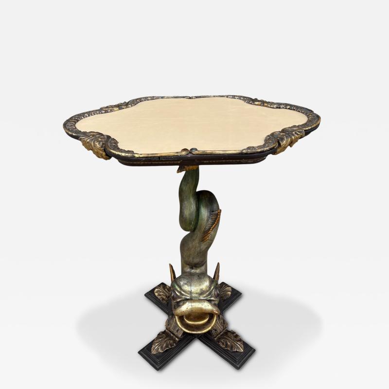19th Century Venetian Carved Dolphin Table