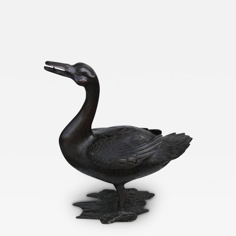 19th Ming Chinese Bronze Duck