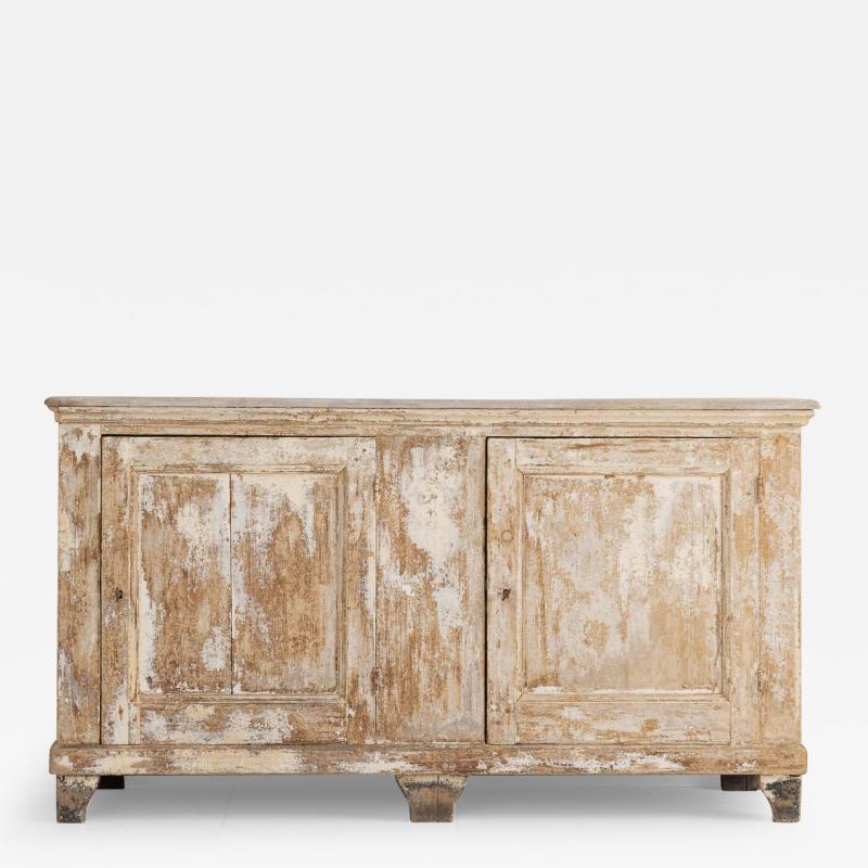 19th c French Provincial Chic Enfilade in Original Paint
