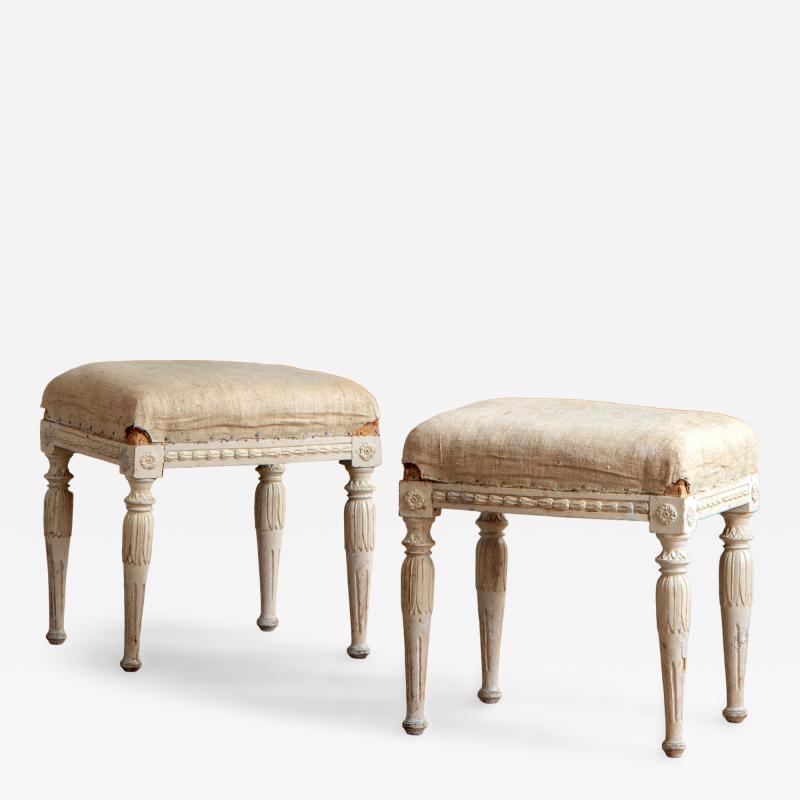19th c Gustavian stools