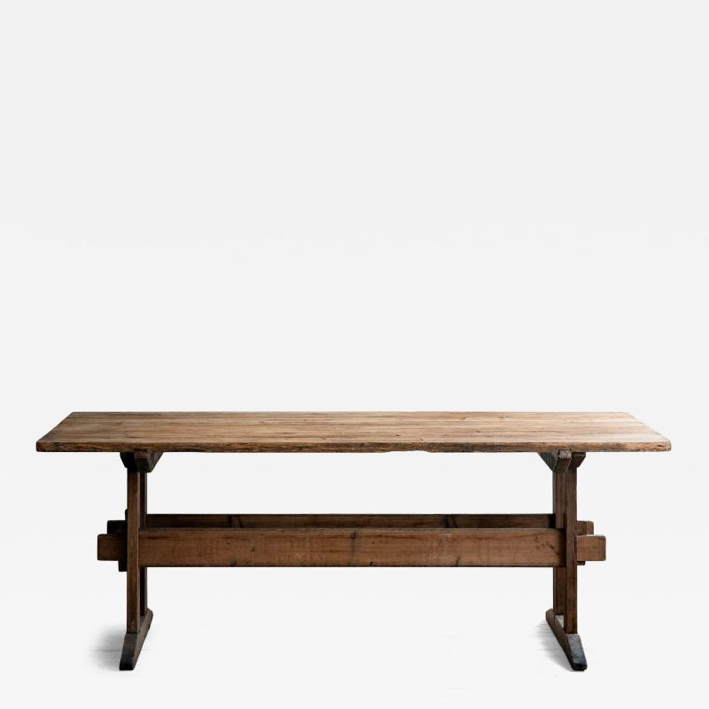 19th c Trestle Table
