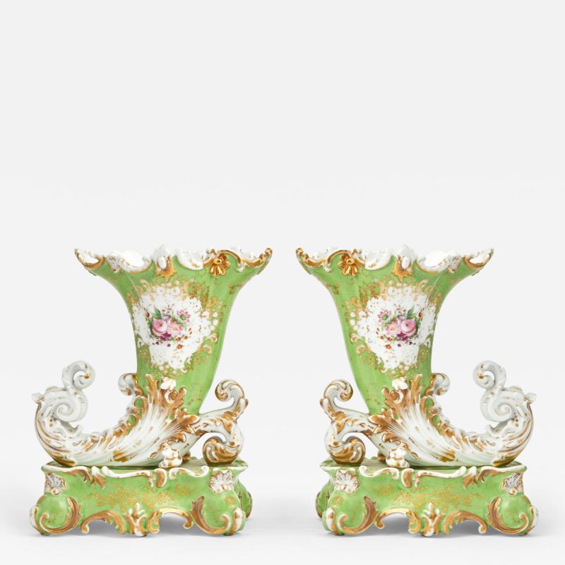 19th century Decorative Garniture Vases by Renowned Maker Jacob Petit