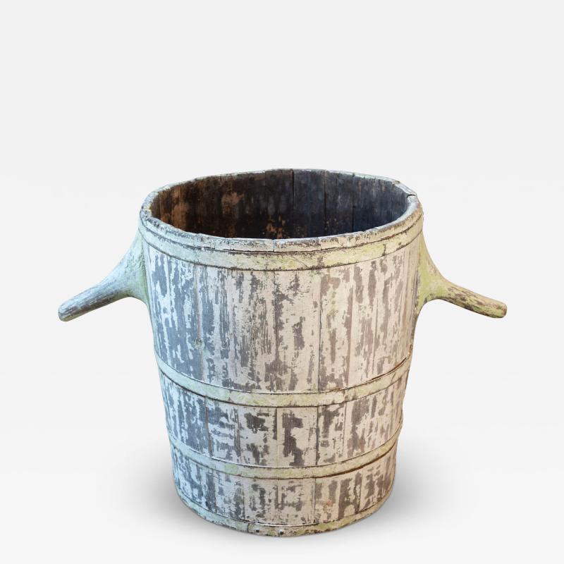 19th century French grape harvesting hod