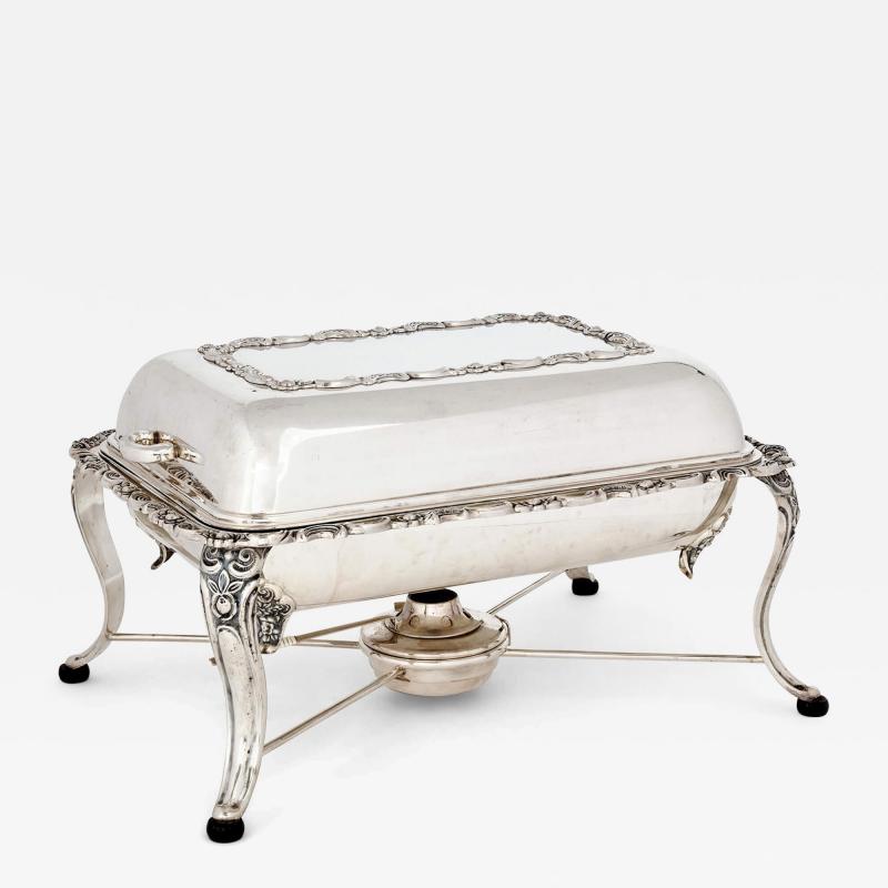 19th century German sterling silver chafing dish