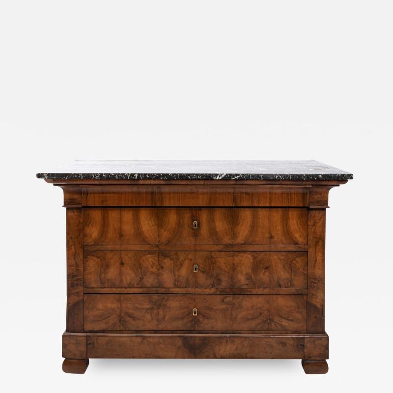 19th century Louis Philippe commode with original stone top