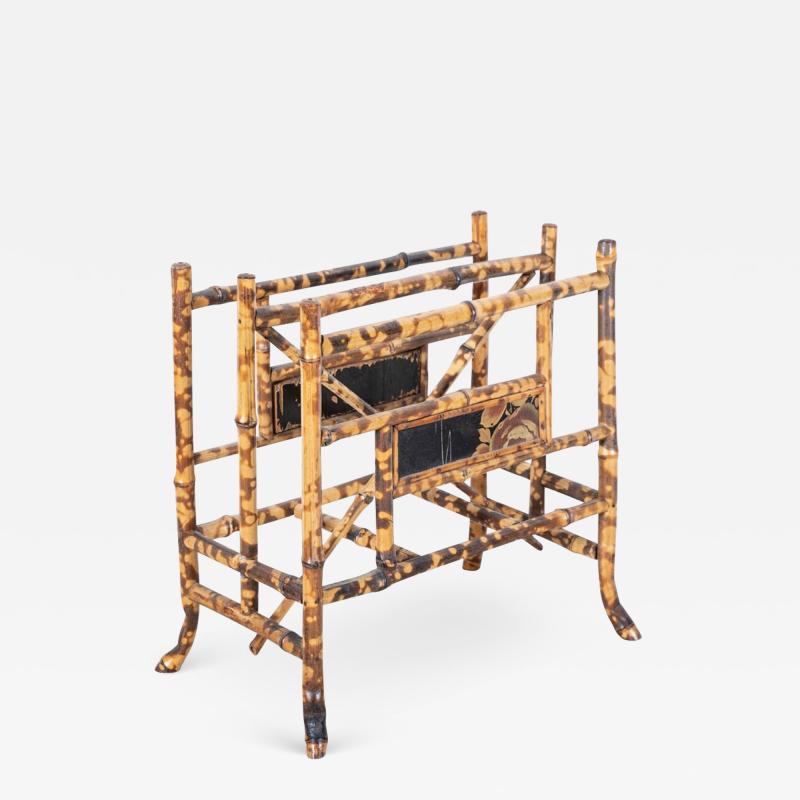 19thC English Bamboo Magazine Newspaper Rack
